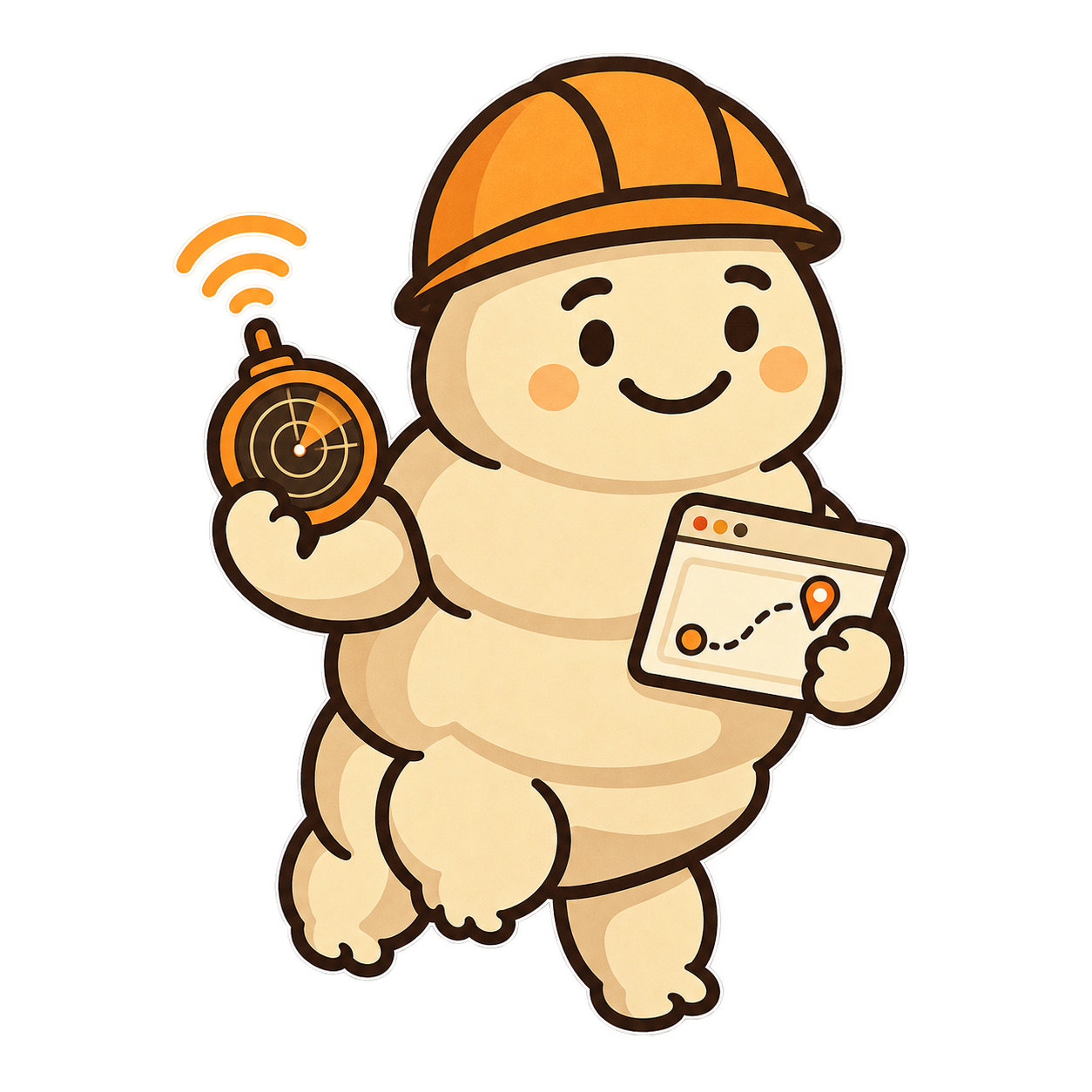 TinyScale’s tardigrade mascot for TinyTrack